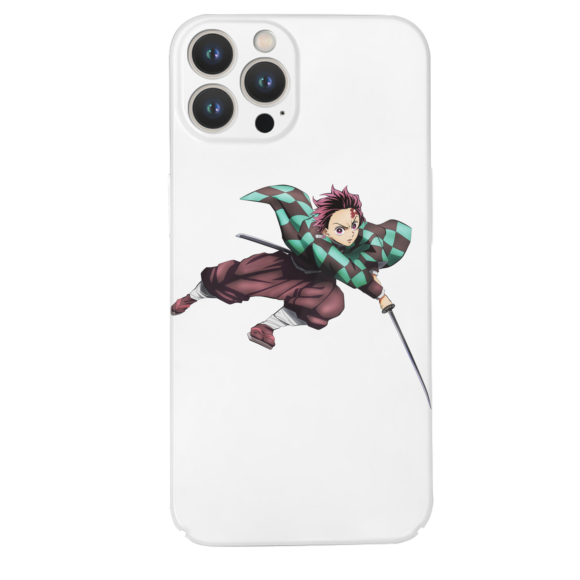 （画像用） 鬼滅の刃 竈門 炭治郎／かまど たんじろう Kamado Tanjirou 【iPhone 14シリーズ対応】ハードケース